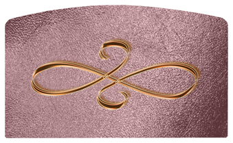 DACRO-601-CP-SH-OR Copper Scroll Shimmer Orchid